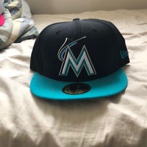 MLB Florida Marlins Throwback Color New Era Hat
